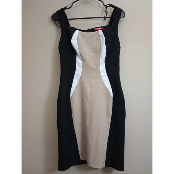 XOXO Dresses & Skirts - XOXO Sheath Dress Black/White/Beige Size 7/8
